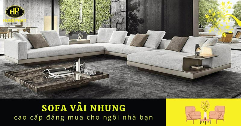 21 mẫu ghế sofa vải nhung cao cấp đáng mua cho ngôi nhà bạn