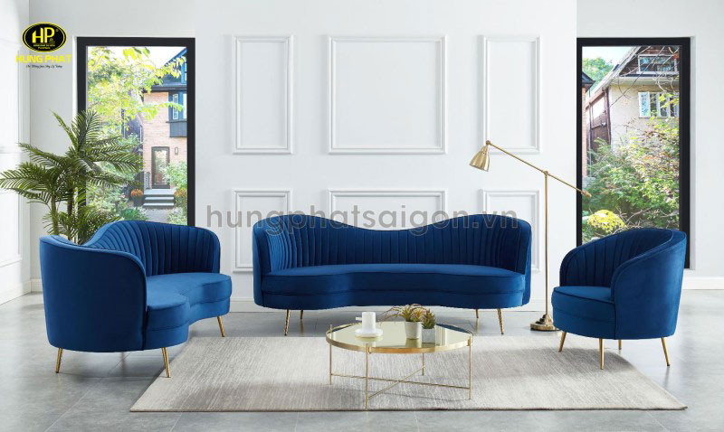 Ưu điểm ghế sofa nhung xanh