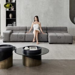 Bộ sofa vải phòng khách sang trọng H-111