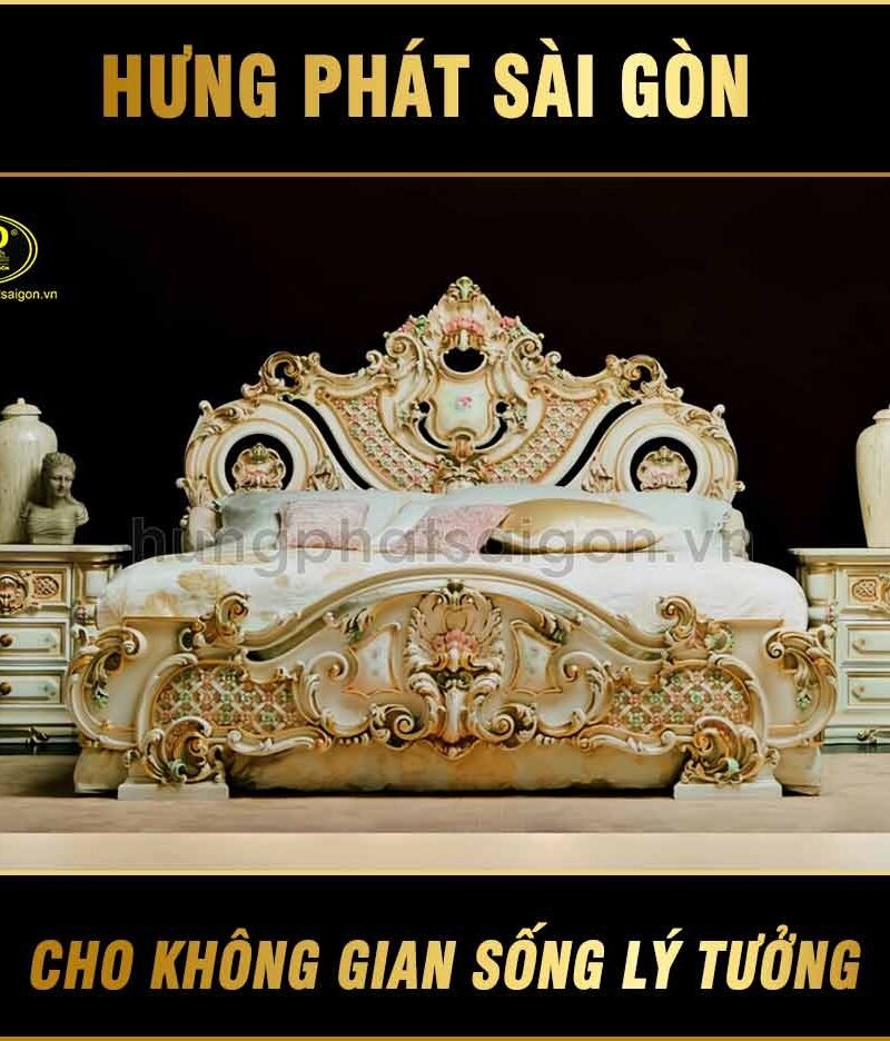 Giường Ngủ Tân Cổ Điển Phong Cách Hoàng Gia M-02