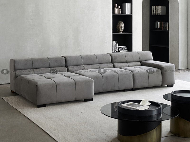 Sofa vải phòng khách sang trọng H-111