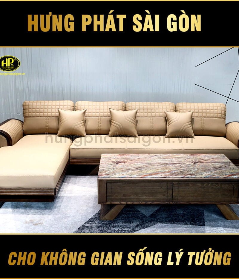 Ghế Sofa Gỗ Sồi Nga Nhập Khẩu Cao Cấp HS-890A