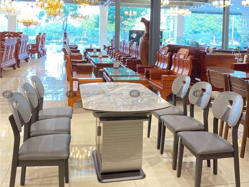 Bàn ăn mặt đá ceramic TD-768