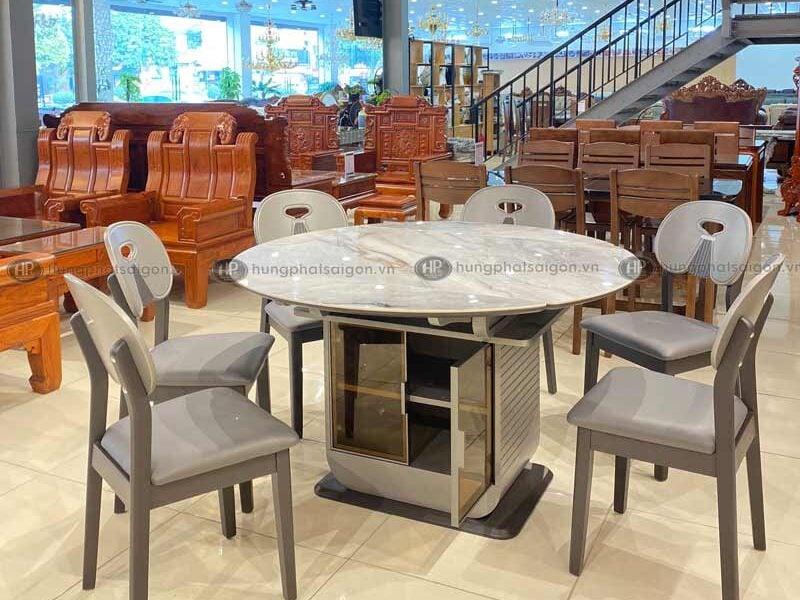 Bàn ăn mặt đá ceramic mở rộng TD-768