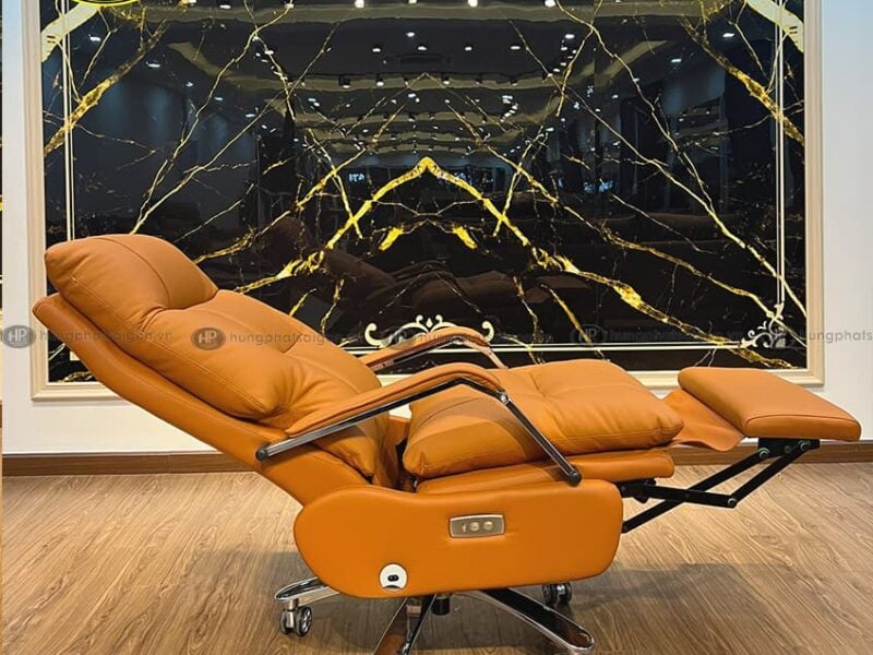 Ghế làm việc lãnh đạo có thể nghiêng 1 góc 145 độ