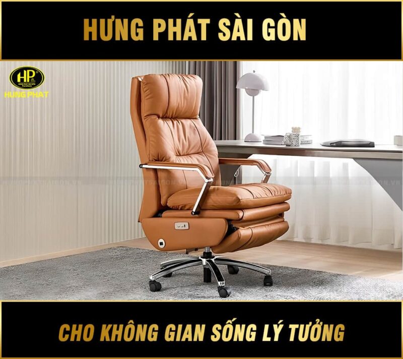 Ghế giám đốc da bò nhập khẩu HZ-6408B