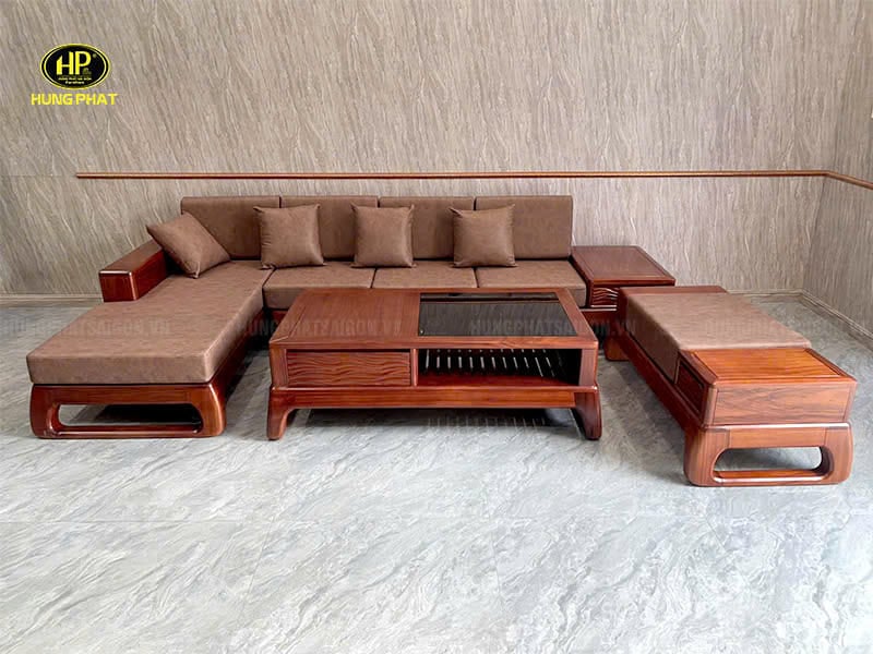 sofa gỗ hương xám HH-05X