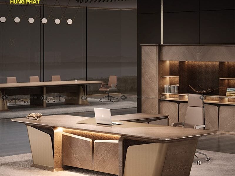 Bàn làm việc nhập khẩu phong cách tesla