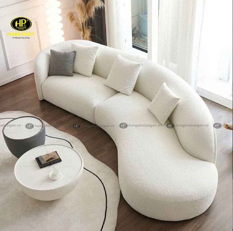 Ghế sofa Hàn Quốc vải lông cừu H-87
