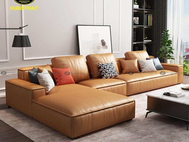 Sofa Da Góc L HD-95