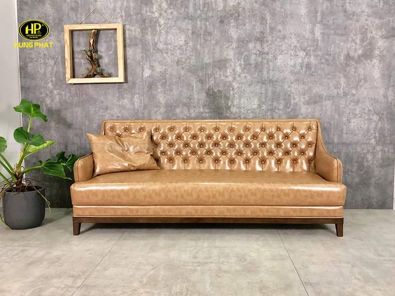 ghế sofa băng da đẹp h-186