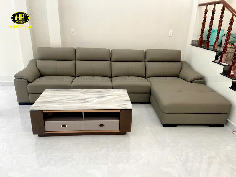 ghế sofa bọc da bò ý sf-9076