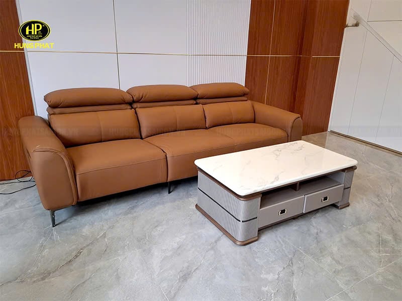 sofa da bò thư giãn chỉnh điện 1348