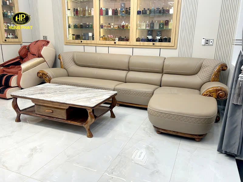 ghế sofa da bò ý wj166