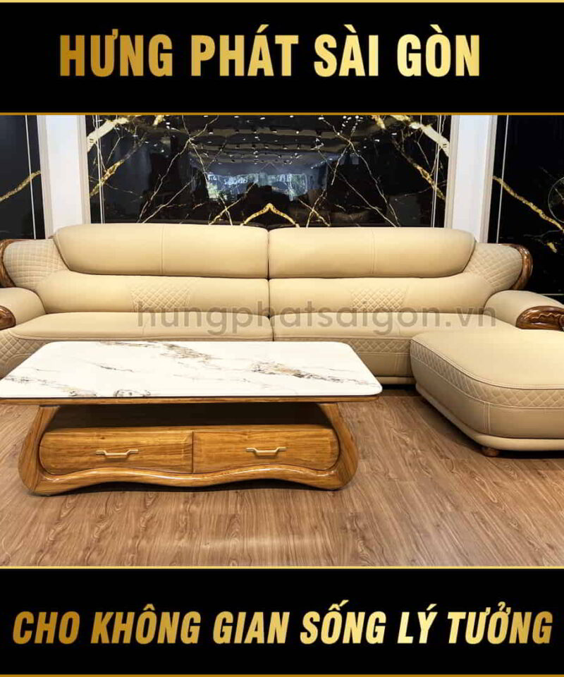 Sofa Da Bò Nhập Khẩu Cao Cấp WJ160