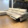 ghế sofa góc thư giãn chỉnh điện da bò gc-3039