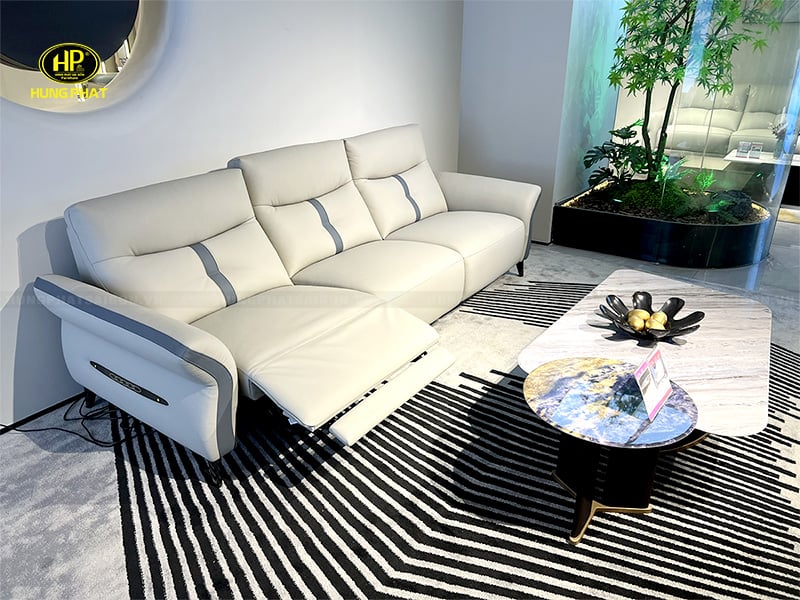 ghế sofa thư giãn chỉnh điện da bò nhập khẩu 2353