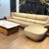 mẫu sofa góc da bò nhập khẩu wj166