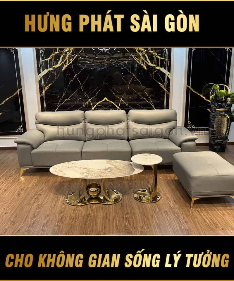 Sofa băng da hiện đại H-8276B