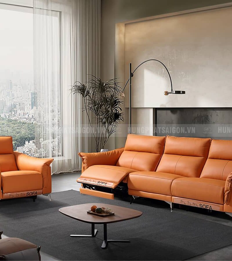 Sofa Chỉnh Điện Da Bò Nhập Khẩu G906