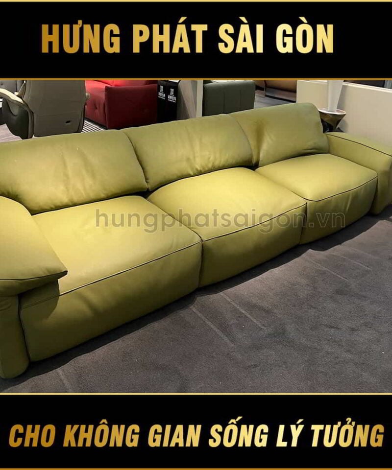 Sofa da bò nhập khẩu cao cấp S-116