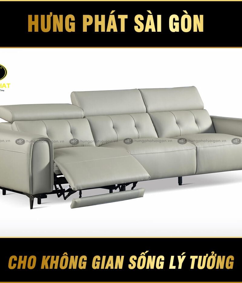 Sofa da bò ý thư giãn chỉnh điện S129D