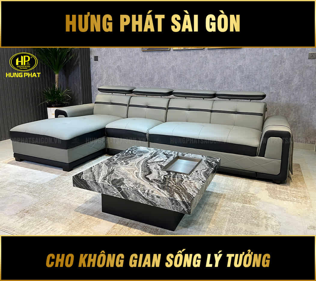 sofa da chống trầy hd-23p