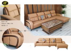 Sofa gỗ sồi Nga góc L cao cấp HS-401