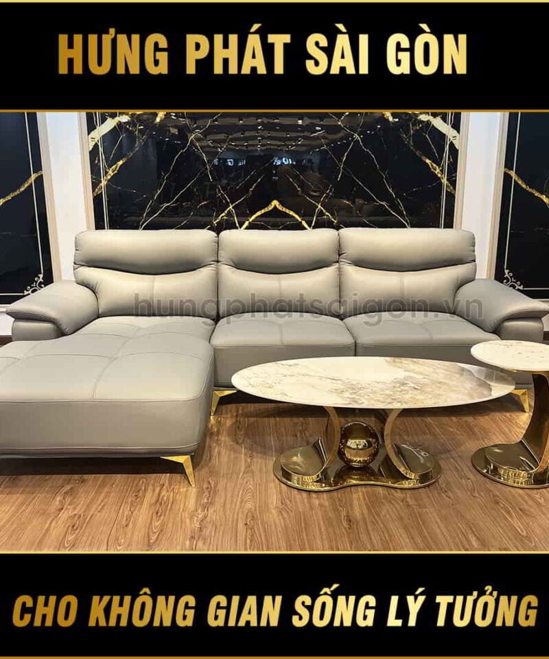 Sofa góc phòng khách hiện đại H-8276