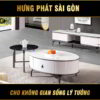 Bàn trà đôi mặt đá hiện đại G82