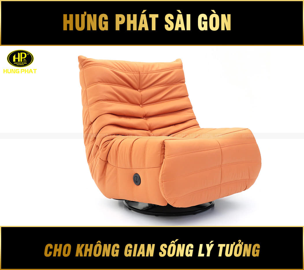 Ghế sofa đơn màu cam F5-C