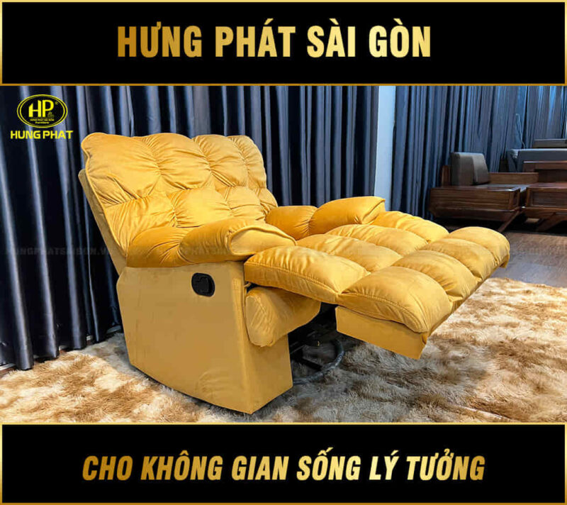 Ghế sofa thư giãn màu vàng 221118-V