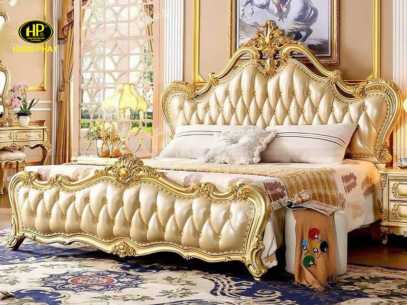 giường ngủ cổ điển phong cách hoàng gia 8800