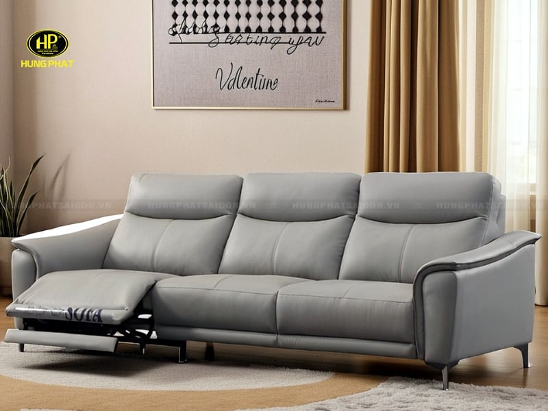 sofa da bò thư giãn chỉnh điện nhập khẩu s128d