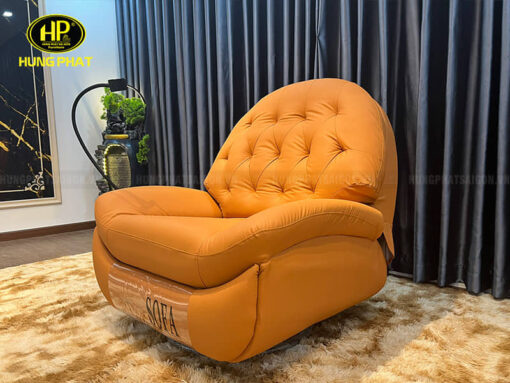 Ghế sofa da màu cam TD-01-C