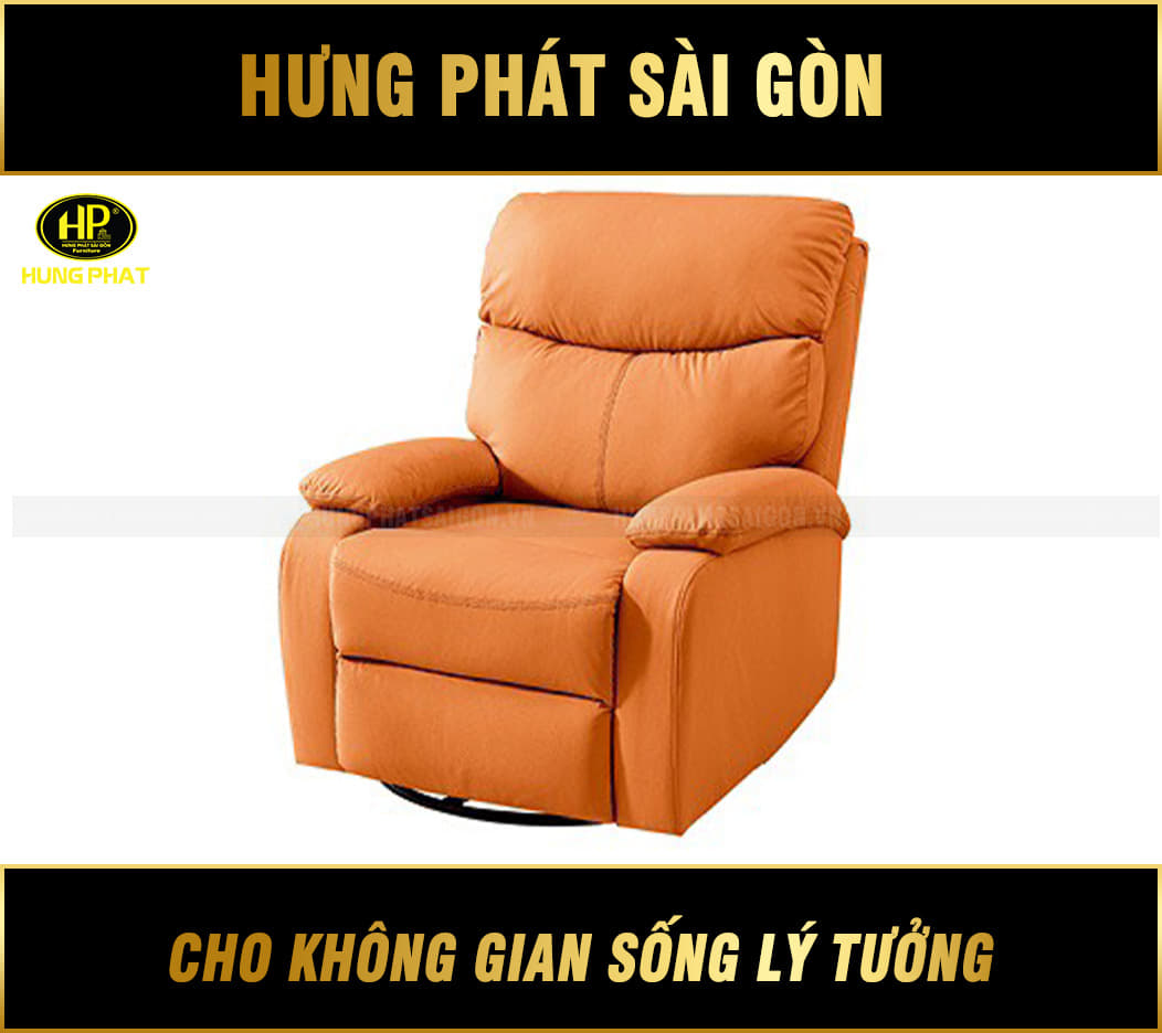 Ghế sofa đơn thư giãn màu cam G-01-C