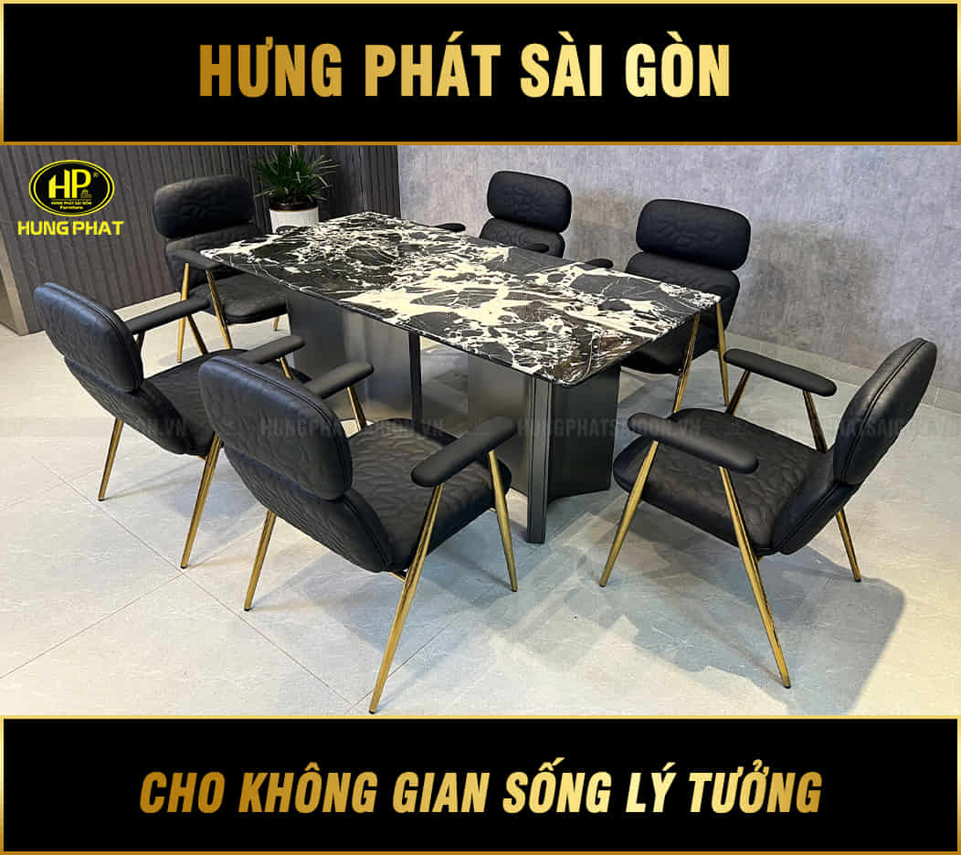 bàn ăn mặt đá tự nhiên ba-sf22