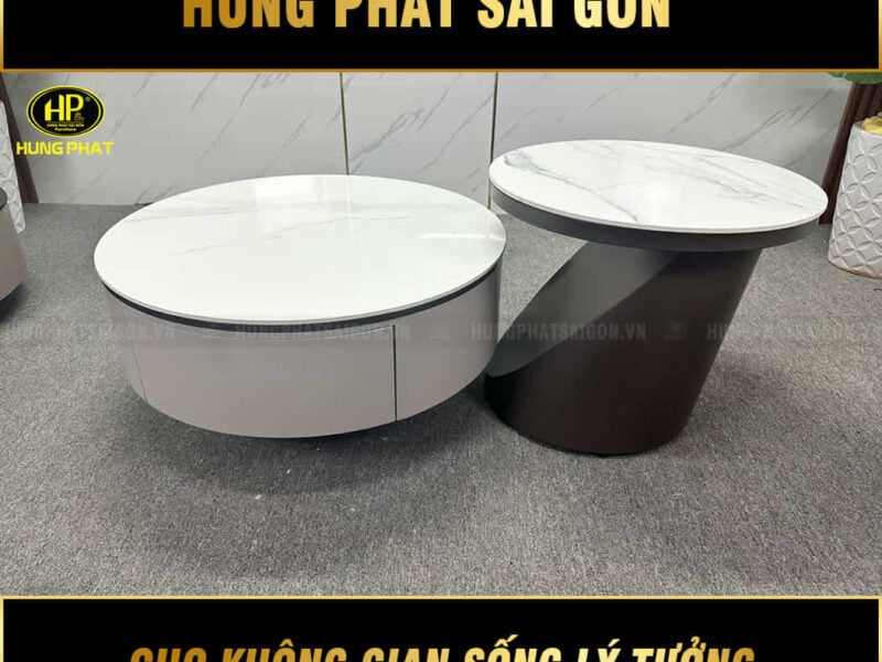 bàn sofa đôi mặt đá hiện đại TNM-04