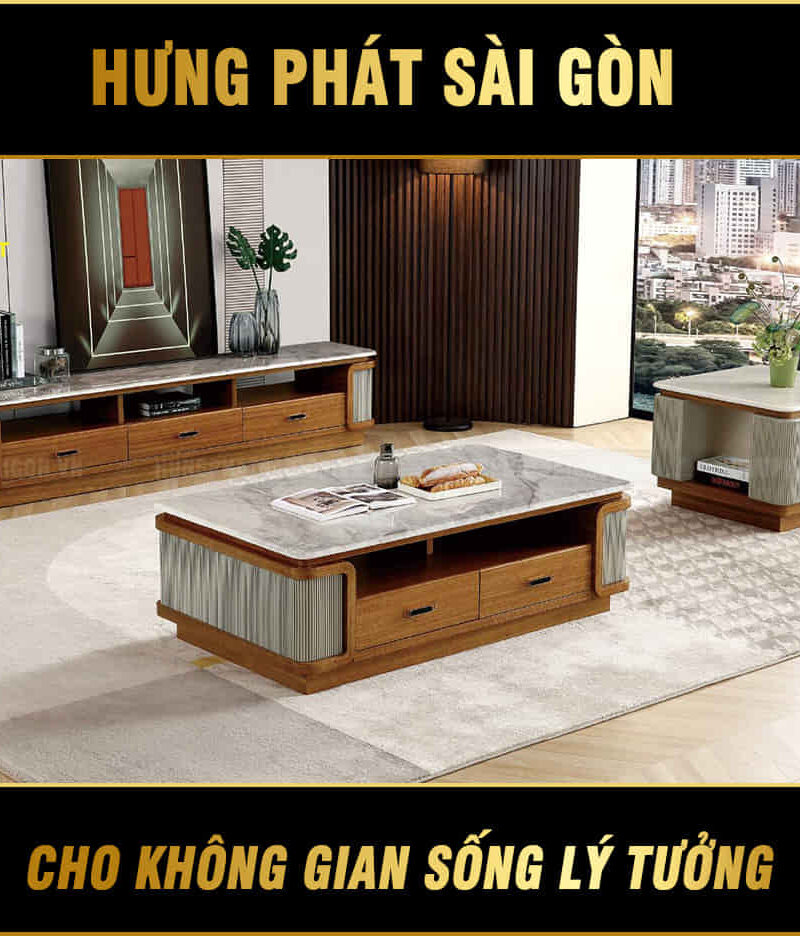 bàn sofa mặt đá 628