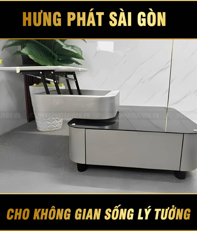 bàn sofa mặt đá thông minh TNM-05