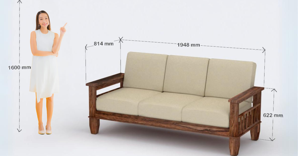 xác định kích thước sofa gỗ phù hợp