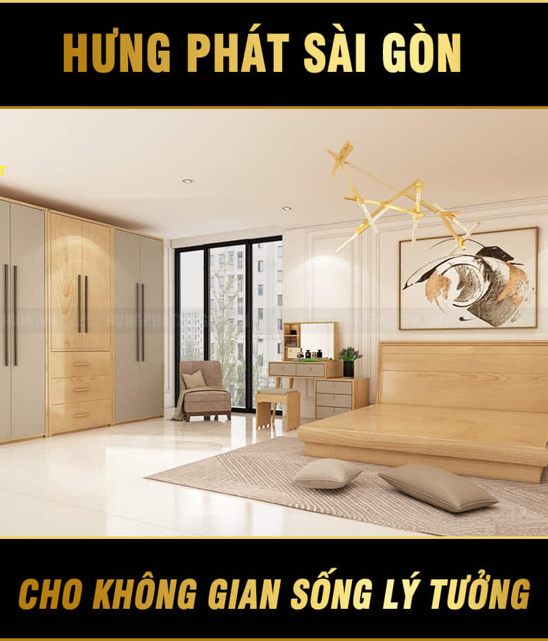 combo giường tủ bàn phấn BM-2218H