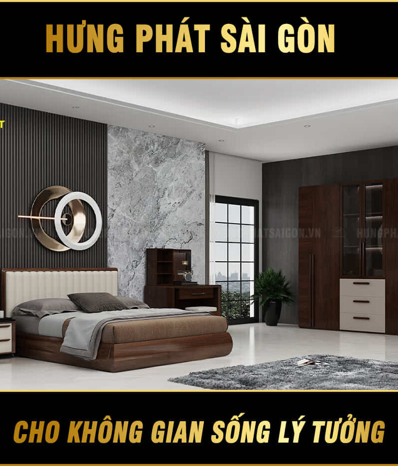 combo giường tủ gỗ BM-2116A