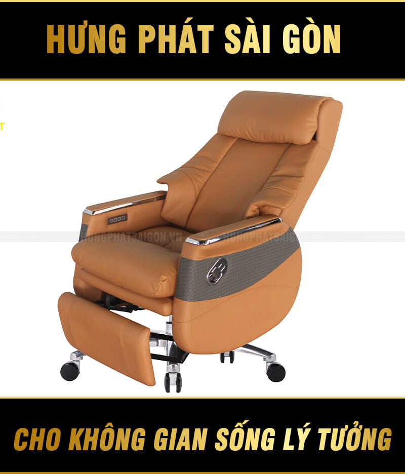 ghế giám đốc da bò chỉnh điện massage MT-23823