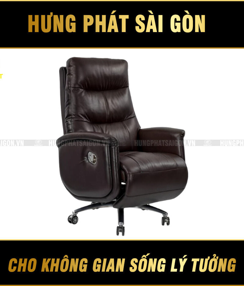 ghế giám đốc da bò nhập khẩu D702N