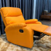 ghế sofa đơn da màu cam g-01-c