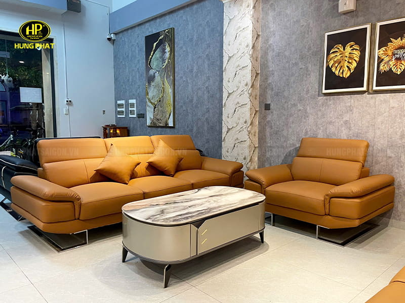 sofa da chống trầy lau được mực bút bi hb-03p