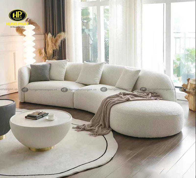 sofa Hàn Quốc chất liệu vải lông cừu