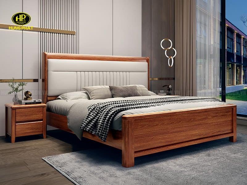 bộ giường ngủ gỗ hiện đại 2a03