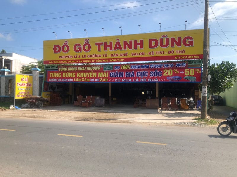 cửa hàng nội thất gỗ Thành Dũng